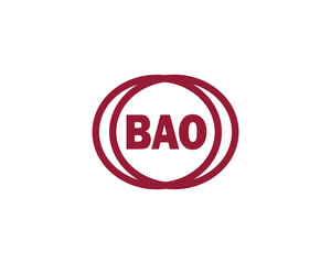 BAO logo design vector template
