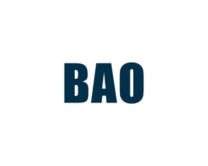 BAO logo design vector template