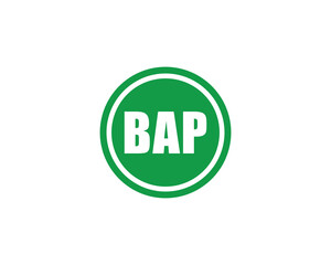 BAP logo design vector template