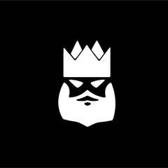 black and white mask logo design vector illustration