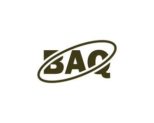 BAQ logo design vector template
