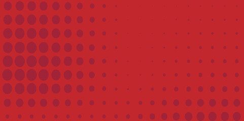 Red and white knitted abstract halftone color background, seamless dots pattern and background illustration with copy space, modern digital geometrical beautiful shape halftone on texture background.