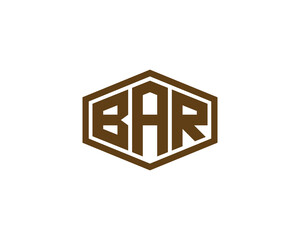 BAR logo design vector template