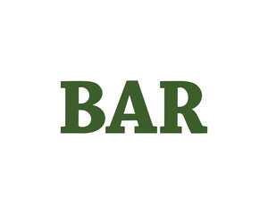 BAR logo design vector template