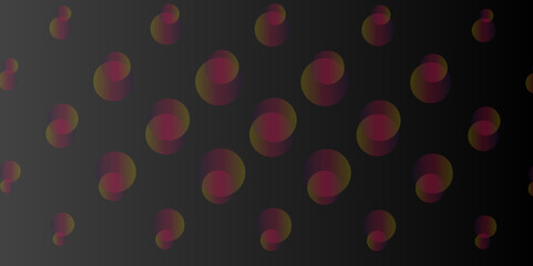 Red defocused lights with a dark background, colorful seamless halftone pattern and gorgeous design texture used for design element, geometric shape and gradient combination are look like beautiful.