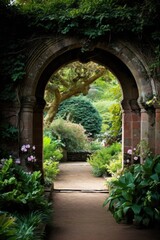 Fototapeta premium Enchanting garden archway