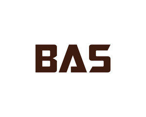 BAS logo design vector template