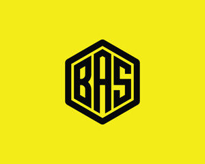 BAS logo design vector template
