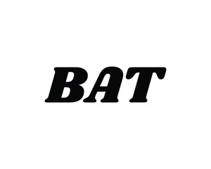 BAT logo design vector template