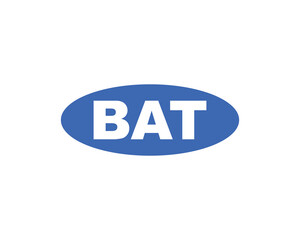 BAT logo design vector template