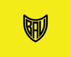 BAU logo design vector template