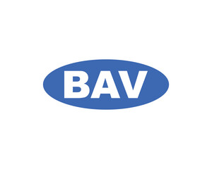 BAV logo design vector template
