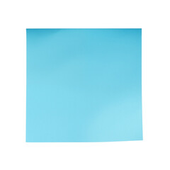 A single vibrant blue sticky note , ready for a message or reminder. Generative AI