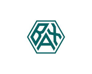 BAX logo design vector template