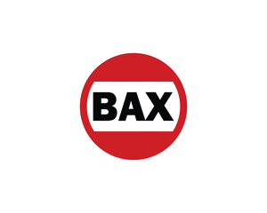 BAX logo design vector template