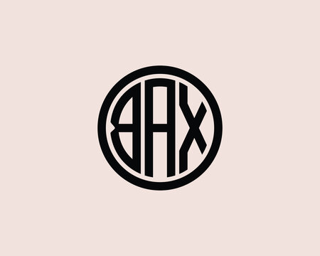 BAX logo design vector template