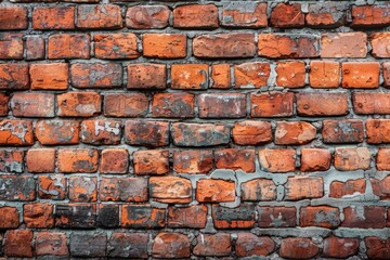 Brick walls that have not been covered with cement - generative ai