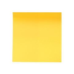 A single vibrant yellow sticky note , ready for a message or reminder. Generative AI