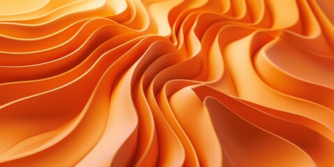 Abstract 3d orange waving motion layers backgrounds, 