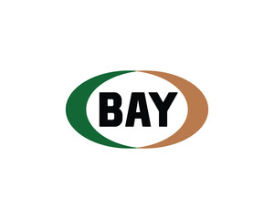 BAY logo design vector template