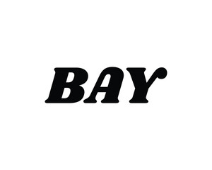 BAY logo design vector template