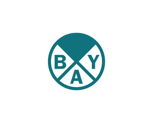 BAY logo design vector template