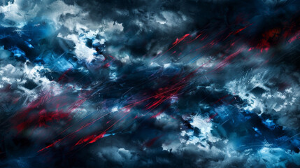 abstract red and blue streaks on dark cloudy background wallpaper