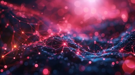 Fototapeta premium Embracing the future, our animation showcases the transformative power of advanced networks, fostering seamless connectivity and innovation.