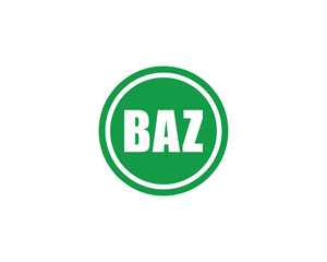 BAZ Logo design vector template