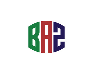 BAZ Logo design vector template