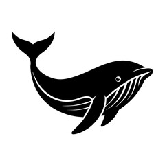 Whale fish vector illustration art