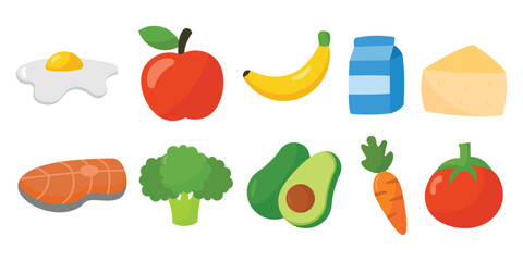 Grocery shopping element Vector