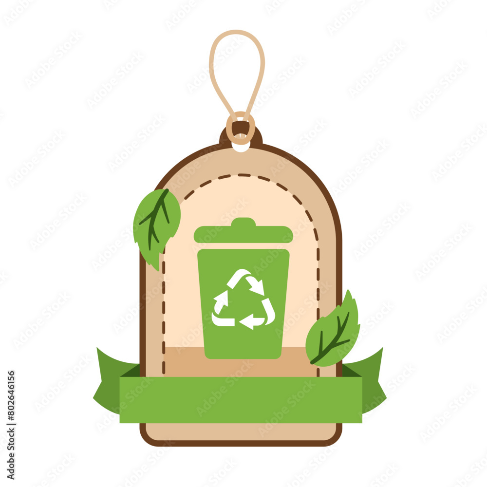 Poster eco label template