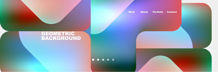 A stunning geometric background with a blurred effect featuring violet, magenta, and electric blue colors. Perfect for display devices, gadgets, laptops, and macro photography enthusiasts