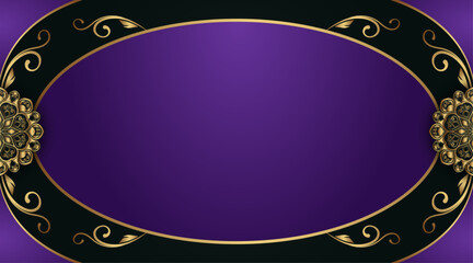 Luxury background; with gold mandala ornaments