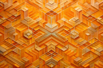 geometric rose flower pattern