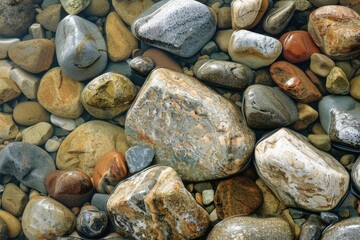 natural stone that is often found in rivers - generative ai