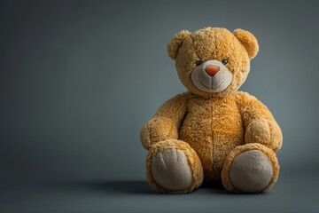 Obraz premium This lovable teddy bear is soft, durable, and perfect for cuddling. It will bring hours of comfort and fun to any child, becoming a cherished keepsake in their toy collection