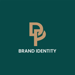 Obraz premium the DP Initial Brand Identity Logo. This logo design embodies the brand's identity with its unique and contemporary design.