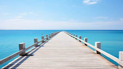 Ocean Views, Blue sky, Symmetry