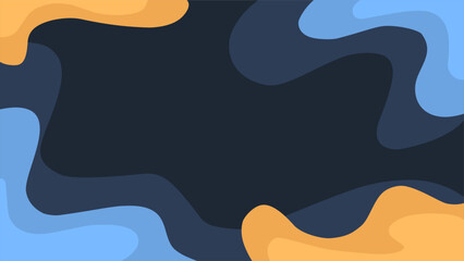 Abstract flat background vector illustration. Minimalis flat background with simple abstract fluid design. Modern flat background for layout, wallpaper, flyer or presentation