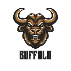 Illustration Buffalo Mascot Logo