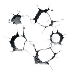 bullet holes png isolated on transparent background