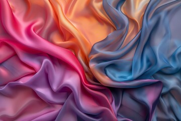 Obraz premium silk background fabric twisted