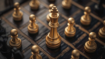 close up of chess pieces