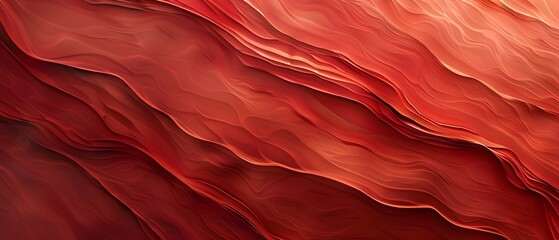 滑らかな波線、エレガントでモダンな背景を持つ抽象的な赤い石のテクスチャ背景。 高解像度
