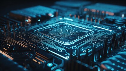 Abstract neon light background, Generative AI