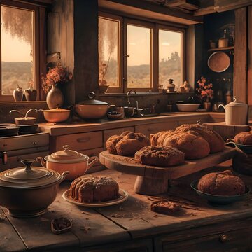 home made of bread and butter