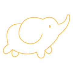 Cute Animal Lineart Illustration