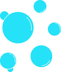 Blue Water Bubbles Illustration Vector